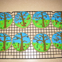 Falling Leaves Cookies I have 2 new neighbors who moved in over the summer, into our neighborhood full of trees. I made these to give them energy for all the...