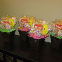 Thank You Bouquets For Preschool Teachers This is my first attempt at a cookie bouquet, using Antonia74 royal icing and hints and tips from everyone on this site. They were a HUGE...