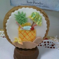 Magazine Cover Cookie I made this cookie for a cookie decorating contest at work. I made mine to look like the cover of the magazine that our airline has on...