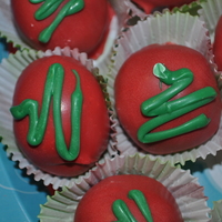 Oreo Cookie Truffles Oreo cookie truffles I made to take to a Christmas Party.