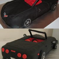 Corvette cake for my boss's bday. packed full of tasty brownie points!