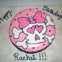 Skull With Bow I made this for a friends birthday today. She did not know I was making it. When I showed her, she said it is the first cake she ever...