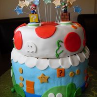 Mario Brothers Birthday Cake For twin boys.