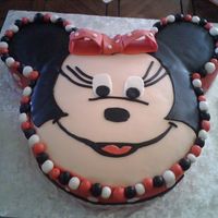Minnie Mouse Cake This was my 3rd attempt at a character cake. A lot of work and still more to perfect on this minnie.
