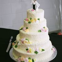 My Wedding Cake This is my wedding cake. It was quite the challenge to make. It has fondant roses and butter icing.
