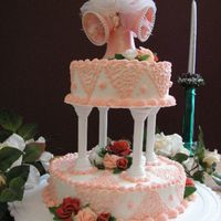 25Th Anniversary Cake For my in-laws 25th anniversary I re-made their 1980's wedding cake.