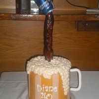 Pouring In A Mug Had alot of fun with this! 4 8 inch round cakes sperated... red velvet w cream cheese & white with rapberry whip cream... SMBC &...