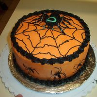 Buttercream Spider Cake Did this in a huge hurry (could have been a little neater on the borders)! Did it for a church cake walk and waited to the last minute. It...