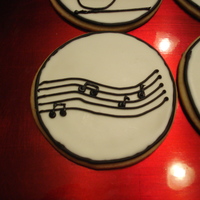 Music Cookies These are sugar cookies with royal icing.