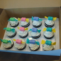 Bubble Gum Cupcakes These cupcakes go with the bobby jack cake I made. Buttercream icing and fondant bubble gum.