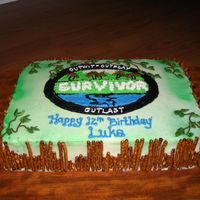 Survivior Birthday A birthday cake for my neighbours son