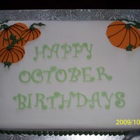 October Birthdays For our church, thanksgiving and halloween
