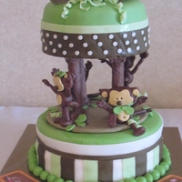 Monkey Cake monkey baby shower cake
