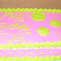 Tyler's Cake chocolate cake with bc frosting