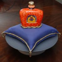 Crown Royal Cake This is the first pillow cake I've done. The color of the bottle is a little more orange than I wanted, but I still think it turned...
