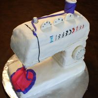 Sewing Machine With Pink Fabric Last min I made it, one day because I missed my best friend had won in challenge fashion. She always sewing for my niece's challenge...