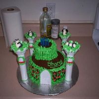 Panda Castle Cake My youngest daughter is Panda crazy and my oldest daughter is the real cake decorator but some cakes we work together. I got to help with...