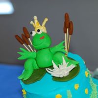 Fondant Frog Prince Cake Topper 