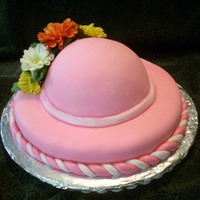 The Hat Cake I made this cake for a friend's 87-year-old grandmother who loves hats and the color Pink! This was my VERY first time ever covering a...
