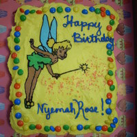 Tinkerbell Fbct This my first FBCT and my first time using cupcakes as a cake. It was really lots of fun to do. 16 cupcakes, Buttercream icing, M&M&#...
