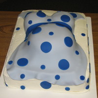 Baby Bump Baby shower cake. All cake, fondant.