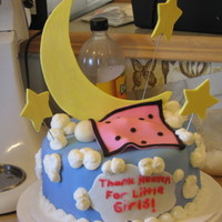 Sleeping Baby With Moon And Stars 