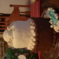 Seals At Play Baby seals at home by their igloo and mom fishing for dinner. Had to make bottom tier chocolate per family favorite even though it didn&#...