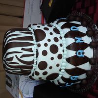 Contemporary Chocolate This is the third cake I made for the office bake sale with proceeds going to childrens miracle network. Easy to make after doing the...