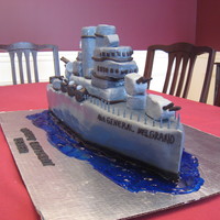 General Belgrano This is a cake of the General Belgrano, sadly now sunk made for a 75th birthday, front end and detail is RKT, rest is cake covered in...