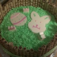 Img00514.jpg 10" Alternating french vanilla and chocolate with white chocolate mousse and buttercream. Pirouette idea borrowed from Julieboo....