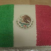 Cinco De Mayo Chocolate WASC 11x15 with Vanilla chocolate chip buttercream filling. Edible image provided by Weirkd