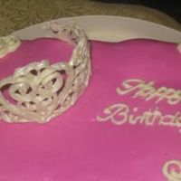 Birthday Cake Ok, the cake was so moist that when I tried to layer it, it fell apart...literally! Like, I had to piece it back together, trying to use...