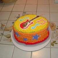 Guitar Cake My uncle is visiting for two weeks from out of state and loves 70s and 80s rock music. So when we went to visit him, I brought a guitar...
