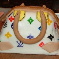 Louis Vuitton Bag My friend and I collaborated and made this Louis Vuitton bag cake for another friend's birthday. We hand painted the Louis Vuitton...