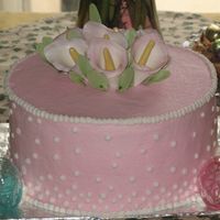 Easter Calla Lillie Cake Everything is BC except for the Calla's they are made from gumpaste as are the leaves. The inside of the cake was checkerboard with...