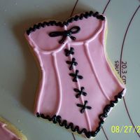 Lingerie Corsett Bridal Shower Cookies I was so nervous about these cookies. I have never tried royal icing (recipe from kitchengifts.com) before and wasn't sure what to do...