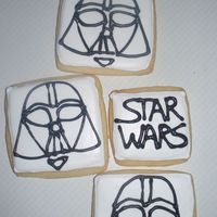Star Wars Darth Vador Sugar Cookies Sugar cookies with RI