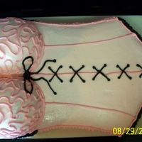 Lingerie Shower Cake I was really nervous about this, but ready to tackle it! the cake is chocolate and the unmentionalbles are french vanilla. I used a friends...