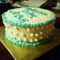 Baby Shower Simple round cake for Baby Shower, I'm still trying to get this icing the cake thing down, I will keep trying till i getting it right...