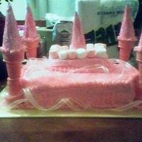 Castle Cake I had fun doing this one it was simple and the little girl loved it it was all in pink inside and out.