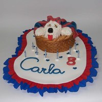 Tarta Perrito Futbol Club Barcelona 