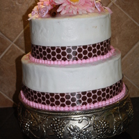 Pink And Brown Baby Shower Cake Pink and Brown Baby Shower cake