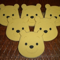 Winnie The Pooh Cookies Fondant decorated sugar cookies!