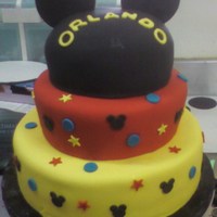 Mickey Mouse All fondant and all cake!