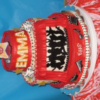 High School Musical Cake High School Musical Cake for my daughter's b-day. Buttercream icing, chocolate transfers & fondant curtains. Thanks to CC for the...