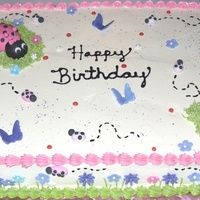 Lady Bug Birthday Cake 