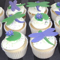 35Th Wedding Anniversary I made 80 of these white for a girl who was throwing her parents a wedding anniversary party. She wanted dragonflies and water lillies in...