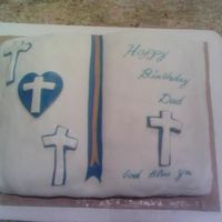 Bible Cake I made this bible cake for my Grandfathers 77th Bday It was a white cake covered in MMF. I wrote on the cake with edible markers .It could...