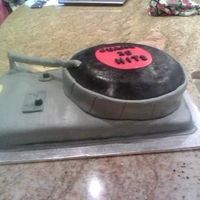 70's Record Player Cake I made this cake for my coworkers husband. She threw him a 70's bday partythe cake is vanilla cake with buttercream and MMF everything...
