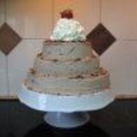 Chocolate.. this one tasted great. it had amaretto in the flavoring and chocolate shavings on the frosting. topped with creme chantilly. plain but tayy...